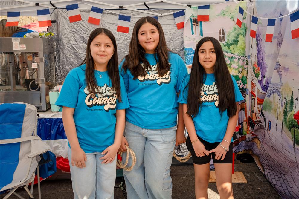A group photo of students from Frye Elementary's Student Council.